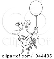 Poster, Art Print Of Cartoon Black And White Outline Design Of A