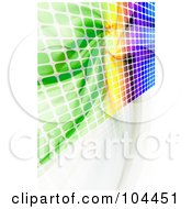 Poster, Art Print Of Colorful Equalizer Wall On White