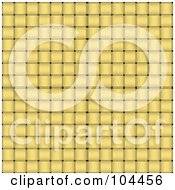 Poster, Art Print Of Yellow Basket Weave Texture Background
