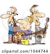 Poster, Art Print Of Cartoon Folk Music Band