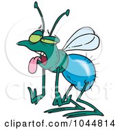 Poster, Art Print Of Cartoon Tired House Fly