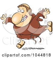 Poster, Art Print Of Cartoon Happy Friar