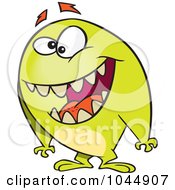 Poster, Art Print Of Cartoon Friendly Monster