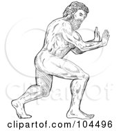 Poster, Art Print Of Strong Hercules Pushing