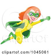 Super Hero Woman Flying