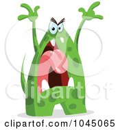 Poster, Art Print Of Angry Green Monster