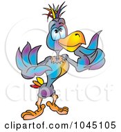 Royalty Free RF Clip Art Illustration Of A Colorful Duck by dero