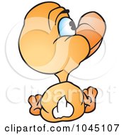 Royalty Free RF Clip Art Illustration Of A Yellow Duck 4 by dero