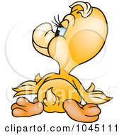 Royalty Free RF Clip Art Illustration Of A Yellow Duck 3 by dero