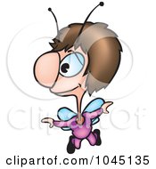 Royalty Free RF Clip Art Illustration Of A Brunette Bug