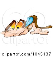 Royalty Free RF Clip Art Illustration Of A Sniffing Bug