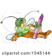 Poster, Art Print Of Bug With A Crayon