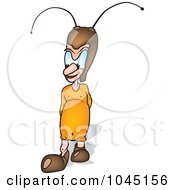 Royalty Free RF Clip Art Illustration Of A Female Bug