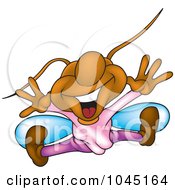 Royalty Free RF Clip Art Illustration Of A Happy Bug