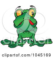 Royalty Free RF Clip Art Illustration Of A Green Froggy