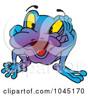 Royalty Free RF Clip Art Illustration Of A Colorful Frog
