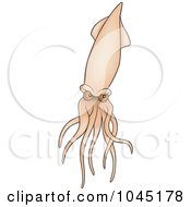 Royalty Free RF Clip Art Illustration Of A Sleeve Fish 2 by dero