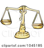Royalty Free RF Clip Art Illustration Of A Scale Character