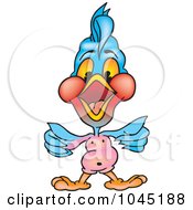 Royalty Free RF Clip Art Illustration Of A Colorful Parrot 2