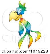 Poster, Art Print Of Flying Parrot - 1