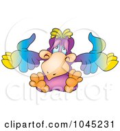 Royalty Free RF Clip Art Illustration Of A Colorful Parrot 1
