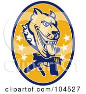 Guard Dog Pit Bull Logo
