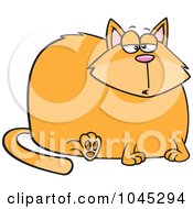 Poster, Art Print Of Cartoon Really Fat Cat