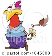 Royalty Free RF Clip Art Illustration Of A Cartoon Chicken Head