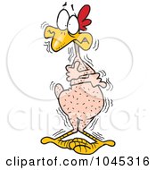 Poster, Art Print Of Cartoon Cold Featherless Chicken