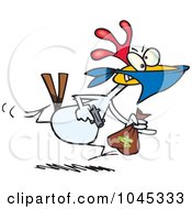 Poster, Art Print Of Cartoon Chicken Thief