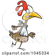 Cartoon Walking Chicken