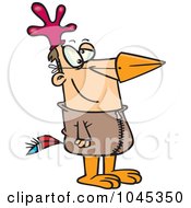 Poster, Art Print Of Cartoon Man In A Chicken Suit