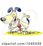 Royalty Free RF Clip Art Illustration Of A Cartoon Comedian Dog by toonaday