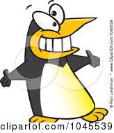 Royalty Free RF Clip Art Illustration Of A Cartoon Welcoming Penguin