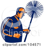 Poster, Art Print Of Chimney Sweep Logo