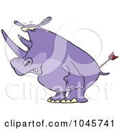 Poster, Art Print Of Cartoon Peeved Rhino