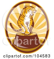 Poster, Art Print Of Circus Tiger Logo