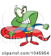Poster, Art Print Of Cartoon Super Frog