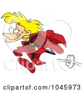 Poster, Art Print Of Cartoon Super Girl Running