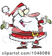 Poster, Art Print Of Cartoon Welcoming Santa