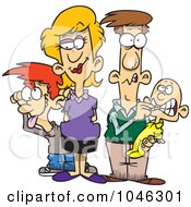 Poster, Art Print Of Cartoon Silly Family