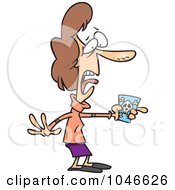 Royalty Free RF Clip Art Illustration Of A Cartoon Woman Holding Poison