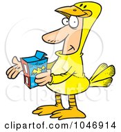 Cartoon Man In A Canary Suit