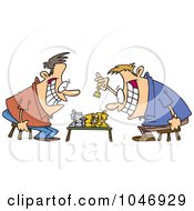 Poster, Art Print Of Cartoon Guys Playing Chess