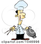 Royalty Free RF Clip Art Illustration Of A Cartoon Chinese Chef