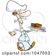 Poster, Art Print Of Cartoon Dessert Chef