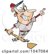 Poster, Art Print Of Cartoon Confident Baseball Player