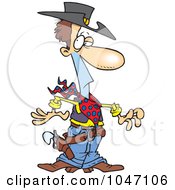 Poster, Art Print Of Cartoon Western Cowboy