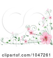 Poster, Art Print Of Border Of Spring Blossoms On A Vine