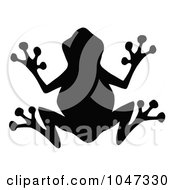 Poster, Art Print Of Black Frog Silhouette Logo